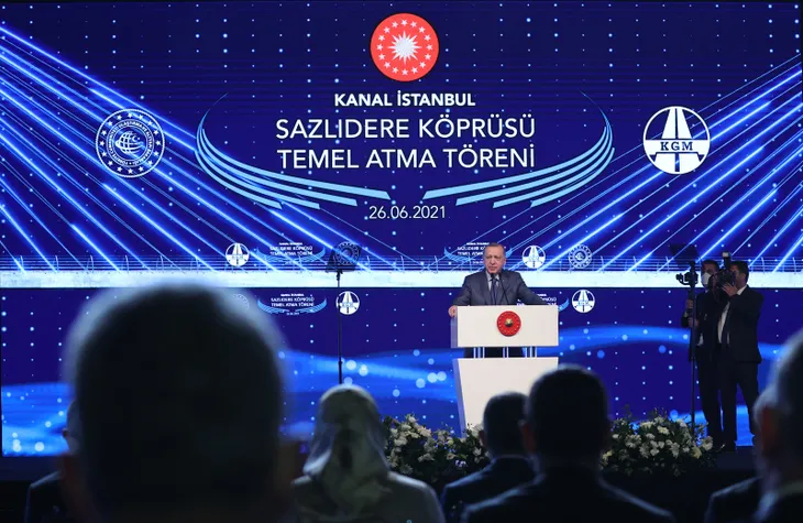 Türkiye'ye çağ atlatacak dev proje Kanal İstanbul! Vatandaş akın etti! Başkan Erdoğan'a sevgi seli