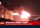 Plastik fabrikasında korkutan yangın!