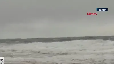 Bartın’da kuru yük gemisi battı