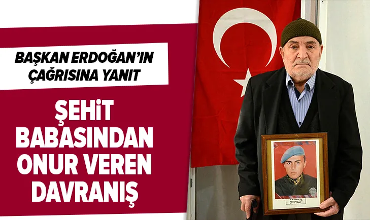 Manisalı şehit babası Ali Aydan onur veren davranış! Oğlundan kalan 3 aylık şehit maaşını bağışladı