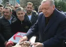 Başkana evinin önünde doğum günü sürprizi
