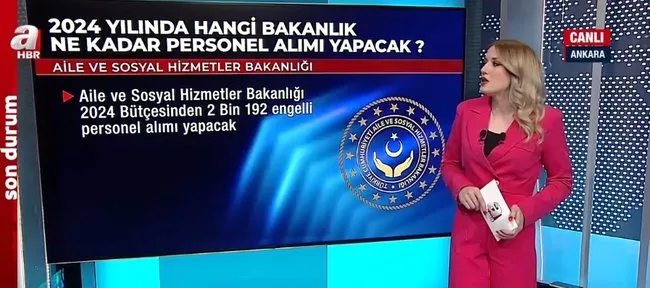 2024 yılında kaç kamu personeli alınacak? 60 bine yakın personel alımı yapılacak