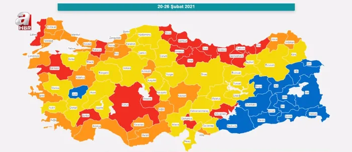 Son dakika: Hangi iller kırmızıya döndü? İşte koronavirüs risk haritasında son durum - 1