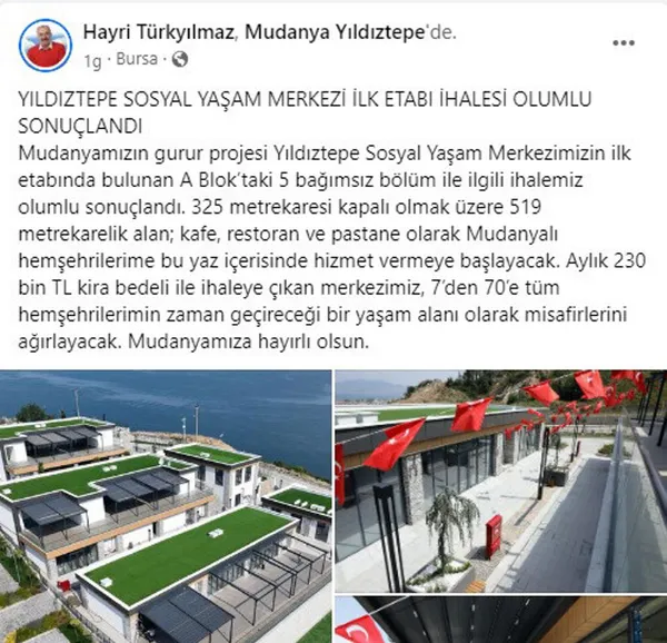 Mudanya Belediye Başkanı CHP’li Hayri Türkyılmaz vatandaşların canını hiçe sayıyor: Çöken tesisi ihaleye verdi