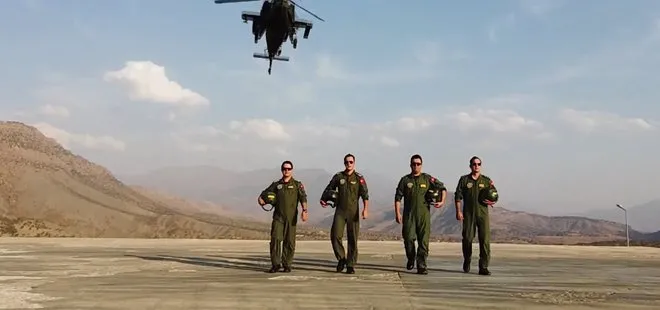 Son dakika: Her dağın zirvesi Mehmetçik! Milli Savunma Bakanlığı Taarruz Helikopter Filosu pilotlarını paylaştı