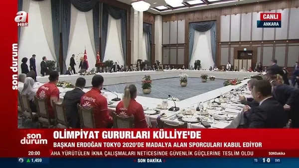 Son dakika: Olimpiyat gururları Külliye’de | Başkan Erdoğan’dan flaş açıklamalar