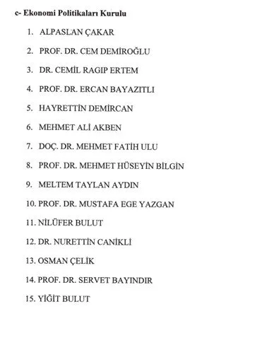 Cumhurbaşkanlığı politika kurullarına atamalar Resmi Gazete’de! 10 ayrı kurula toplam 140 isim