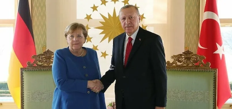 Son dakika: Başkan Erdoğan Almanya Başbakanı Merkel ile görüştü