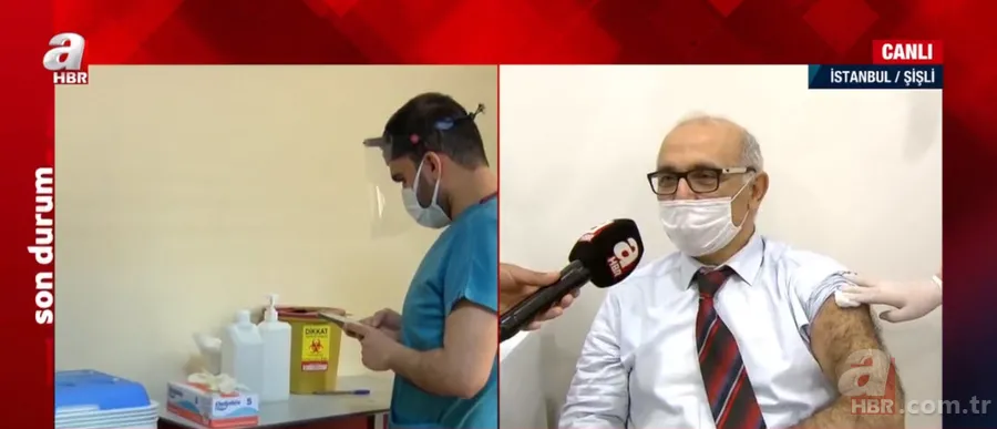 Salgınla mücadelede tarihi gün! A Haber aşı odalarında 19