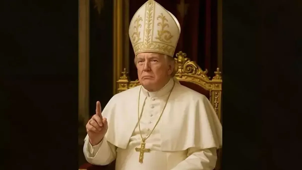 ABD Başkanı Trump'ın resmi hesabından kendisini Papa olarak gösteren fotoğraf paylaşıldı