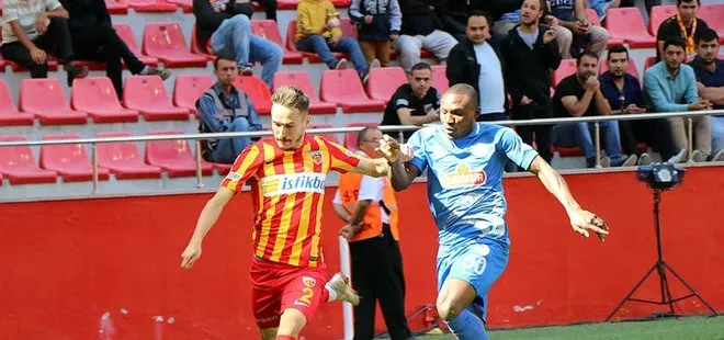 Kayserispor ile Çaykur Rizespor berabere kaldı