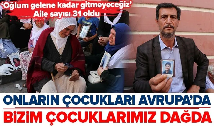 HDP Ã¶nÃ¼ndeki eylemde aile sayÄ±sÄ± 31 oldu