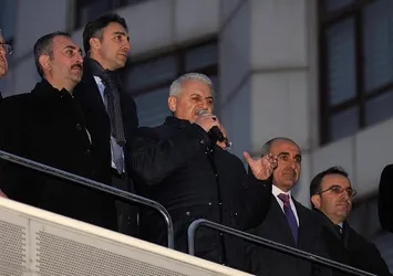 Başbakan Yıldırım Kilis'te halka hitap etti