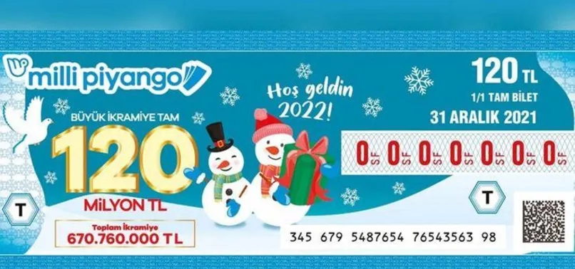 2022 Milli Piyango bilet fiyatı kaç TL? Tam, yarım, çeyrek Milli Piyango yılbaşı bilet fiyatları ne kadar?