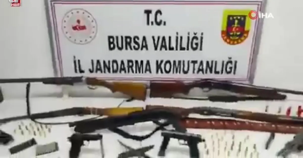 Bursa'da ruhsatsız silah operasyonu
