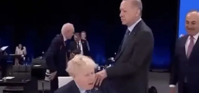 Son dakika: Başkan Erdoğan ile Boris Johnson’ın eğlenceli anları