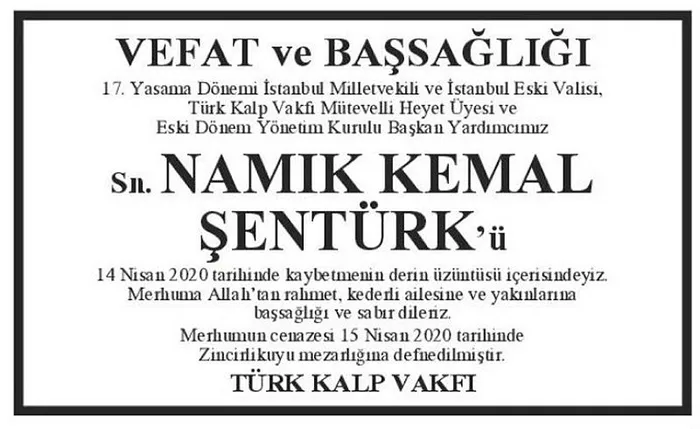 Son dakika: Devlet ve siyaset adamı Namık Kemal Şentürk hayatını kaybetti! Namık Kemal Şentürk kimdir? - 2