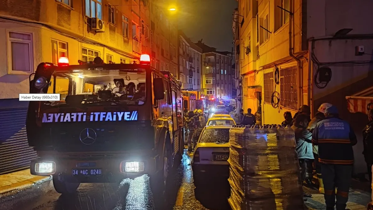 Üsküdar'da korkutan yangın! 2 kişi hastaneye kaldırıldı