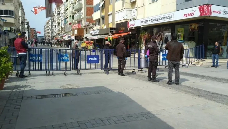İzmirlilerin hıncahınç doldurduğu caddeye polis indi