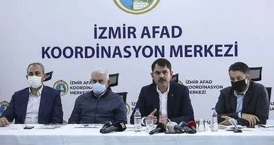 Son dakika: İzmir'deki deprem! Bakanlar AFAD İzmir Koordinasyon Merkezinde açıklamalarda bulundu