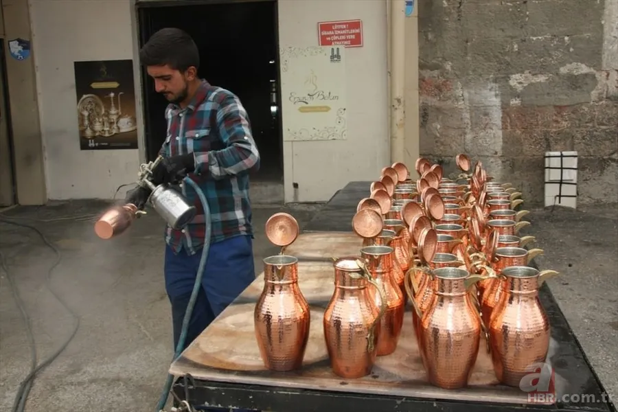 Unutulmaya yüz tutmuş meslek bakırcılık yeniden canlanmaya başladı 16