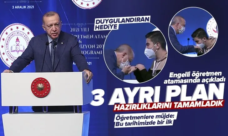 Son dakika: Başkan Erdoğan’dan Engelli Öğretmen Ataması ve Engelsiz Vizyon 2030 Tanıtım Toplantısı’nda önemli açıklamalar