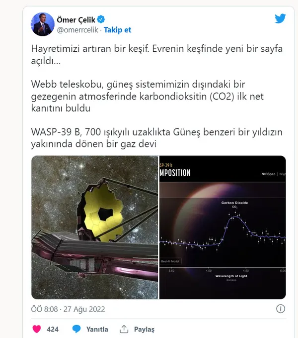 Dünya dışında ilk kez bulundu! AK Parti Sözcüsü Ömer Çelik böyle duyurdu: Hayretimizi artıran bir keşif - 6