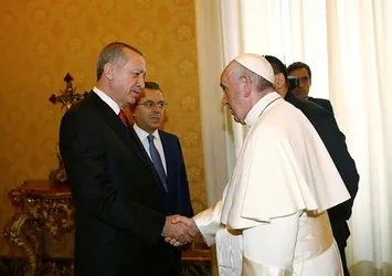 Cumhurbaşkanı Erdoğan Vatikan'da