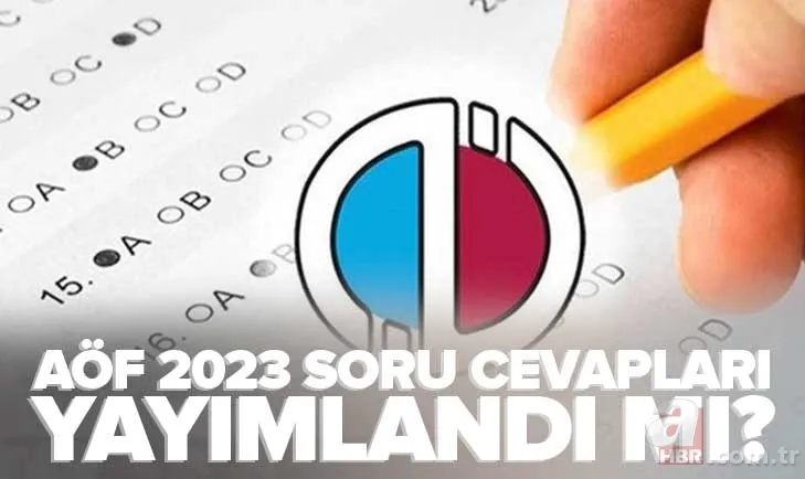 AÖF 21-22 OCAK SORU VE CEVAPLARI | A-B-C kitapçığı açıklandı mı? 2023 AÖF soru ve cevapları erişime açıldı mı ne zaman açılacak? 1