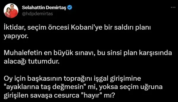 selahattin-demirtastan-skandal-aciklama-turk-ordusuna-isgalci-deyip-ortaklarina-cagri-yapti-1674923561178.jpg Selahattin Demirtaş'tan skandal açıklama: Türk ordusuna 'işgalci' deyip ortaklarına çağrı yaptı - 2