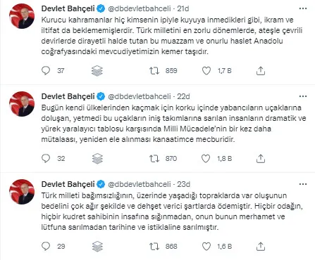 Son dakika: MHP lideri Devlet Bahçeli'den 'Sakarya Meydan Muharebesi' mesajı - 2