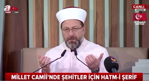 Başkan Erdoğan Millet Camii'nde şehitler için Kur'an-ı Kerim okudu - 1