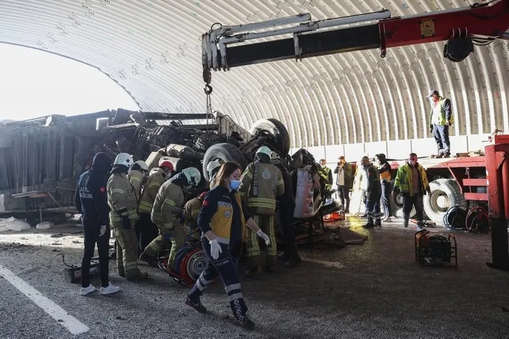 Kuzey Marmara Otoyolu’nda kaza! Edirne istikameti trafiğe kapandı