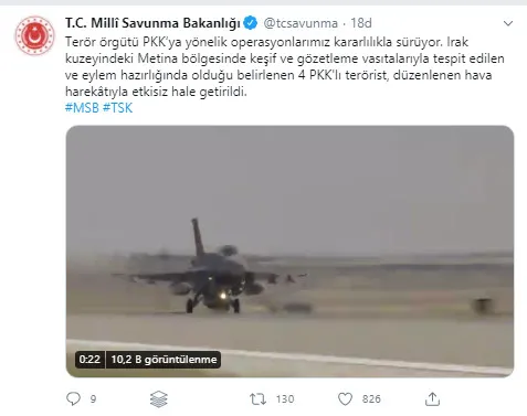 Son dakika: MSB duyurdu: 4 PKK’lı terörist etkisiz hale getirildi