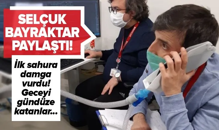 Selçuk Bayraktar’dan ilk sahur hatırası! Yerli solunum cihazı çalışmaları aralıksız sürüyor