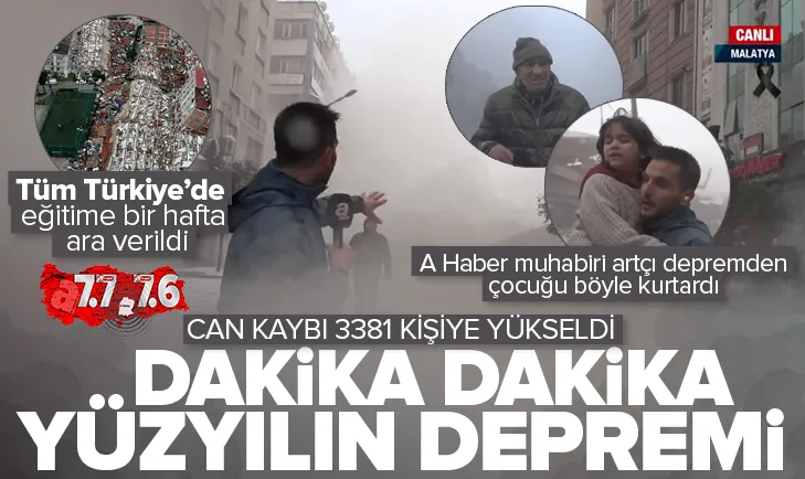 Dakika dakika yüzyılın depremi!