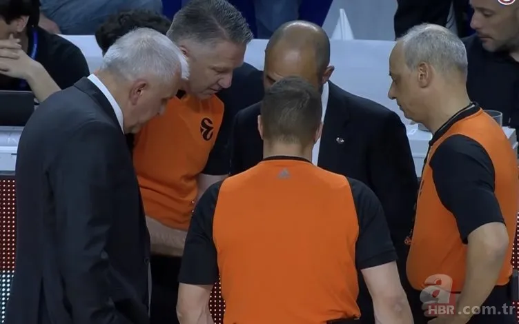 Basketbol maçı boks ringine döndü! Real Madrid-Partizan karşılaşmasında ortalık karıştı 12