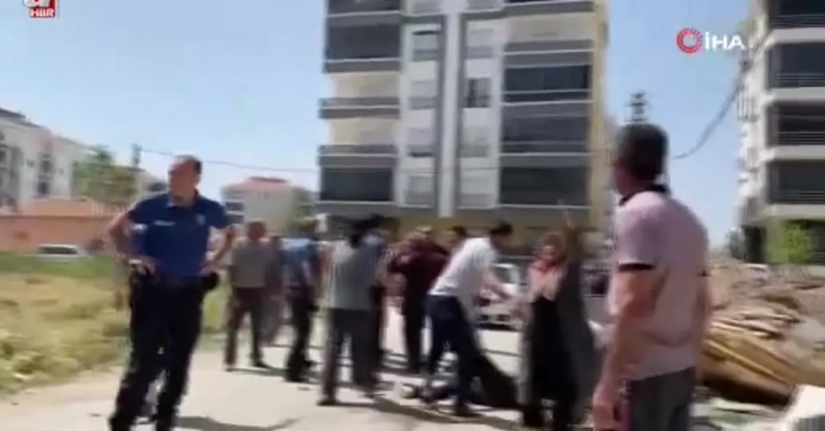 Aksaray'da kaza yeri savaş alanına döndü