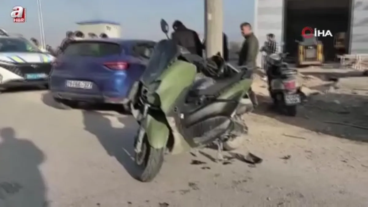 Bursa İnegöl’de feci kaza: Motosiklet sürücüsü ağır yaralandı