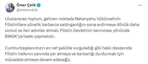 ak-partiden-uluslararasi-topluma-cagri-filistin-devletinin-taninmasi-yonunde-bmgkya-baski-yapilmali-1715438796859.jpeg AK Parti'den uluslararası topluma çağrı: Filistin devletinin tanınması yönünde BMGK'ya baskı yapılmalı - 2