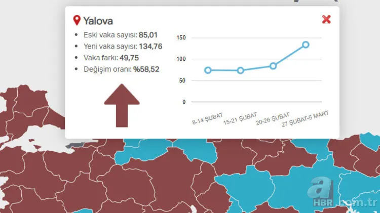 Türkiye il il risk haritası: İllere göre risk durumu nedir? Hangi iller renk değiştirdi? Mavi, sarı, turuncu, kırmızı liste... 11