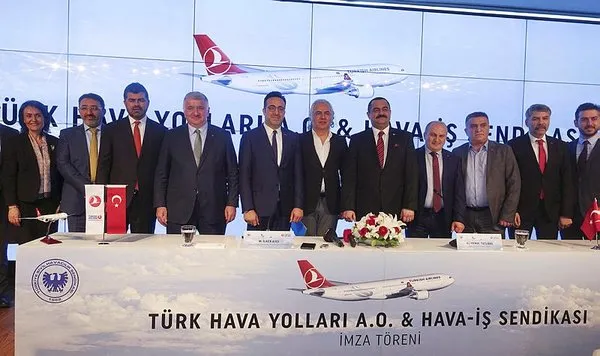 THY ve Hava-İş Sendikası toplu iş sözleşmesi imzaladı: Çalışanlarımıza hayırlı olsun