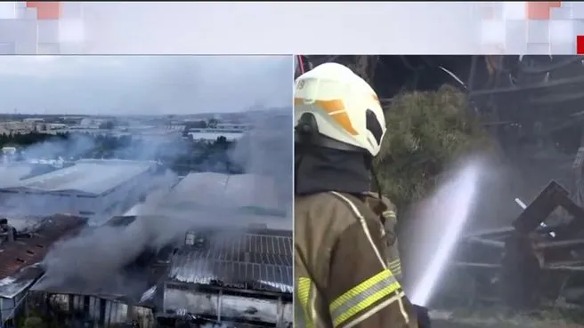 İzmir Çiğli OSB’de yangın! A Haber olay yerinde