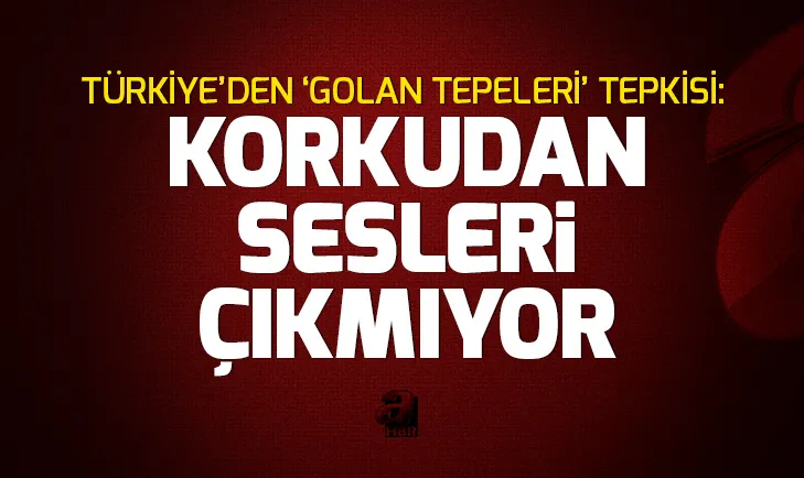 Mevlüt Çavuşoğlundan Golan Tepeleri açıklaması: Amerika ve İsrailin korkusundan ses çıkarmıyorlar!