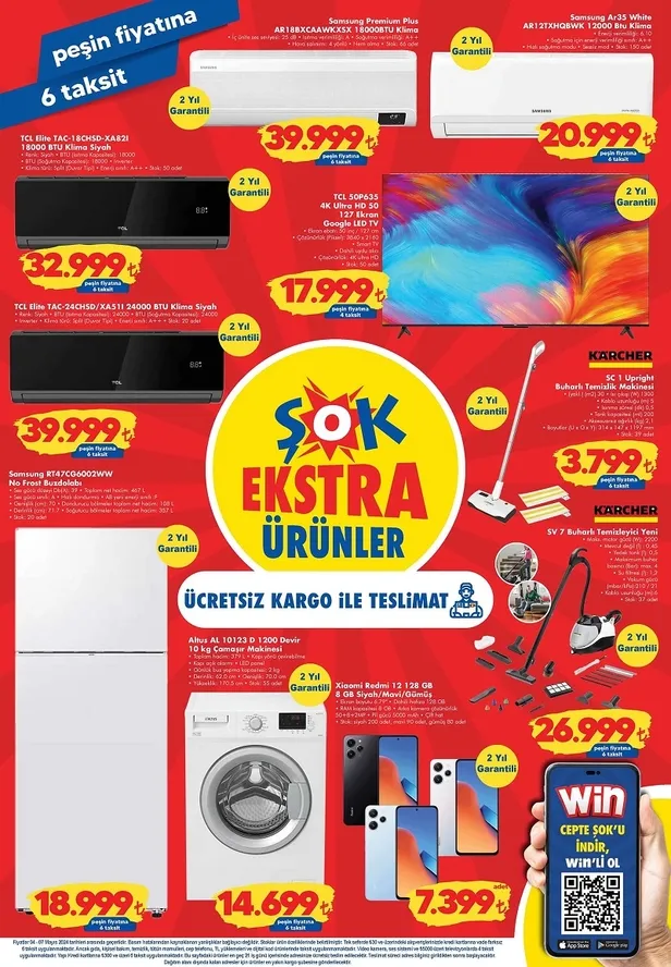 ŞOK 7 Mayıs aktüel ürünler kataloğu yayınlandı! ŞOK’a uyguna Çift Hazneli Airfryer, Samsung Klima, Karcher buharlı temizleyici geliyor