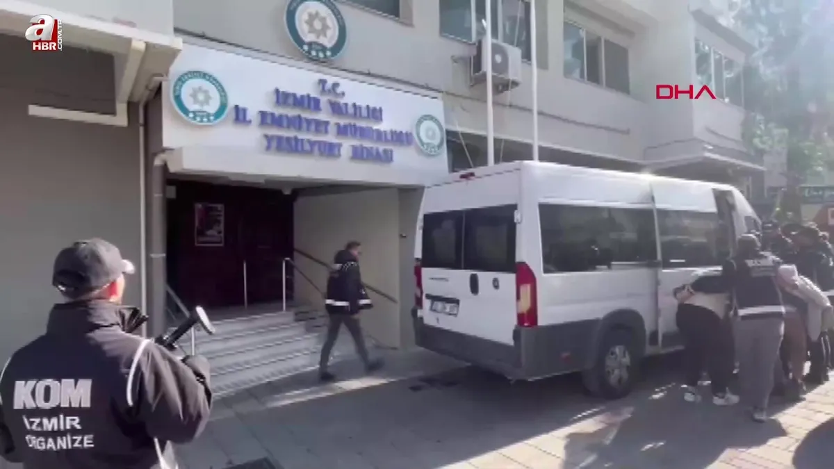 İzmir'de suç örgütü operasyon