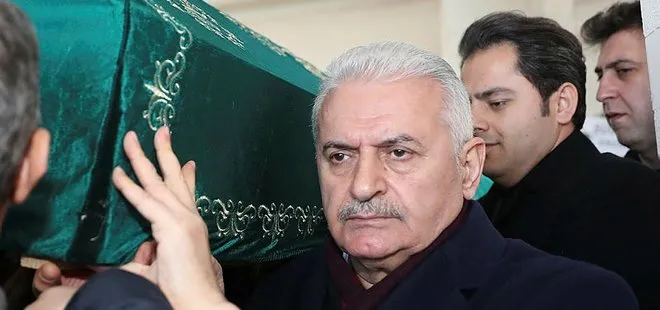 Binali Yıldırım İstanbul’da cenaze törenine katıldı