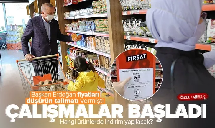 Başkan Erdoğan fiyatları düşürün talimatı vermişti! Tarım Kredi Kooperatif Marketlerinde çalışmalar başladı | Hangi ürünlerde indirim yapılacak?