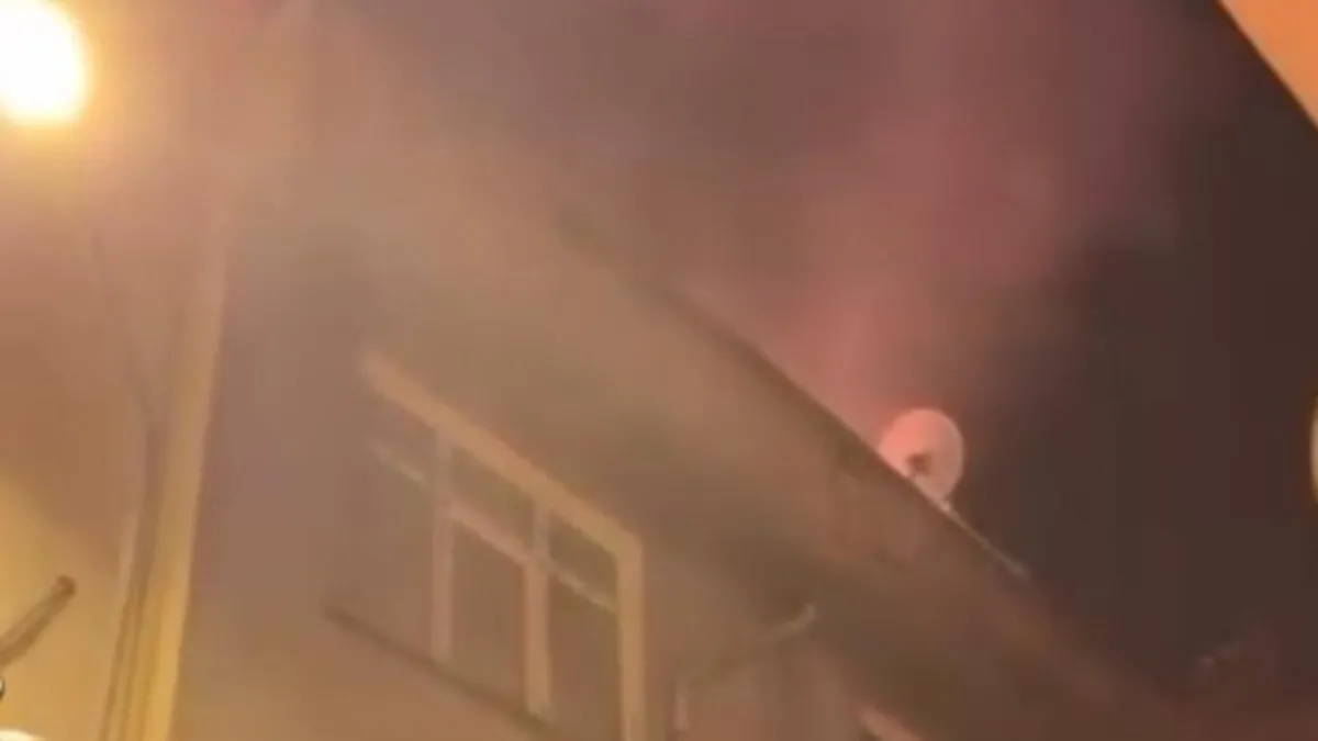 4 katlı apartmanda korku dolu anlar!