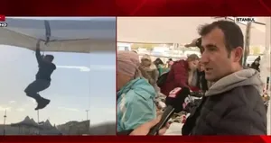 Uçan pazarcı o anları anlattı